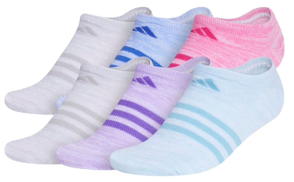 Adidas Women's Superlite No Show Socks 6 Pack