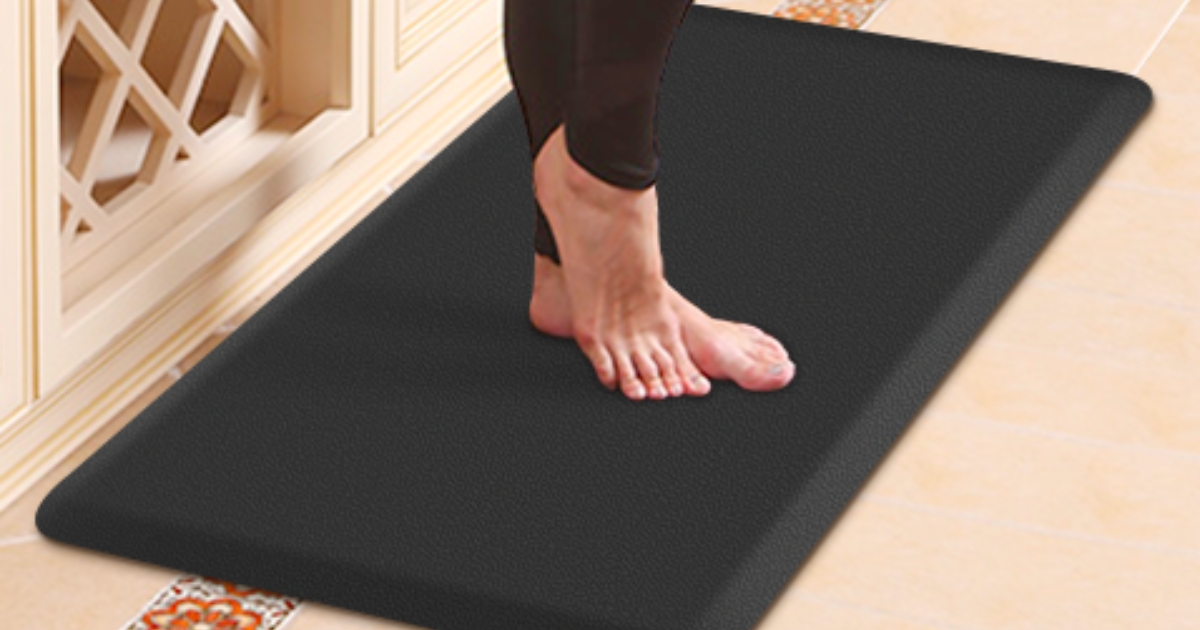 Cushioned AntiFatigue Kitchen Mats 2Pack Only 14.39 on Amazon (Just