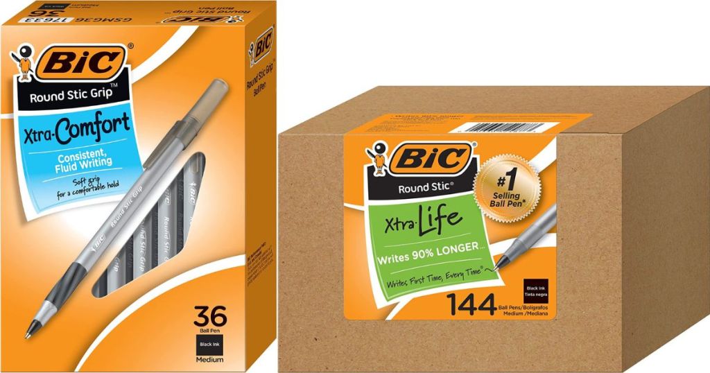 Two boxes of BIC pens