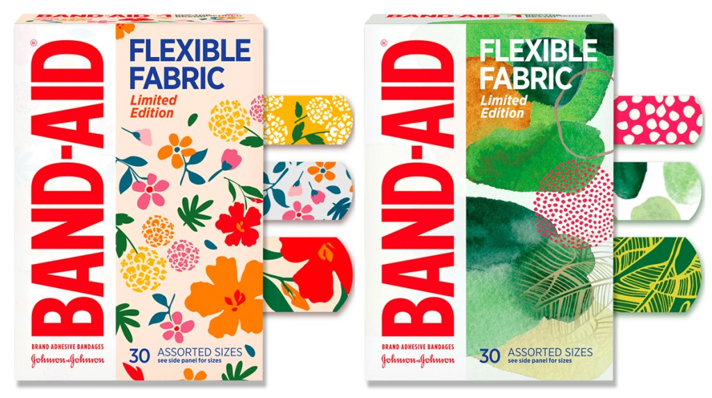 Band-Aid Flexible Fabric Wildflowers and Forest