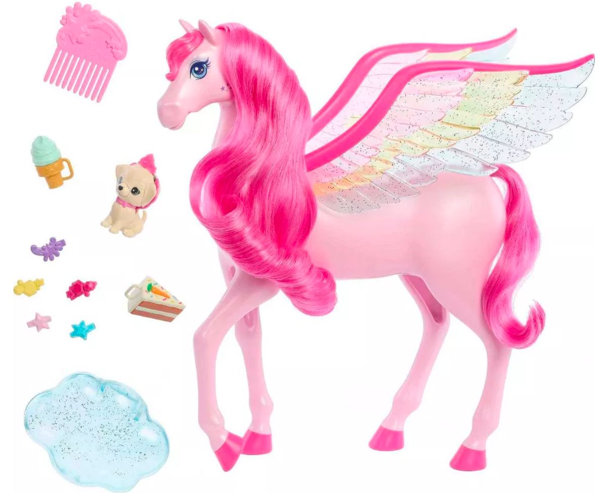 Barbie A Touch of Magic Pink Pegasus stock image 