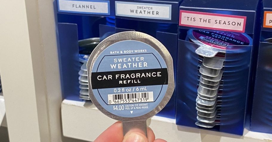 Bath & Body Works Car Fragrance Refills Just $1.95 (Includes NEW Fall & Halloween Scents!)