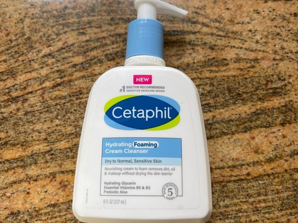 Cetaphil Cream to Foam Face Wash Hydrating Foaming Cream Cleanser