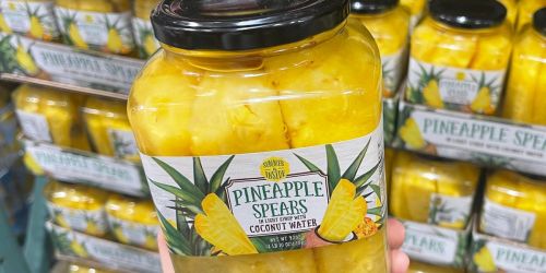 HUGE 42oz Jar of Pineapple Spears in Coconut Water Only $7.69 at Costco