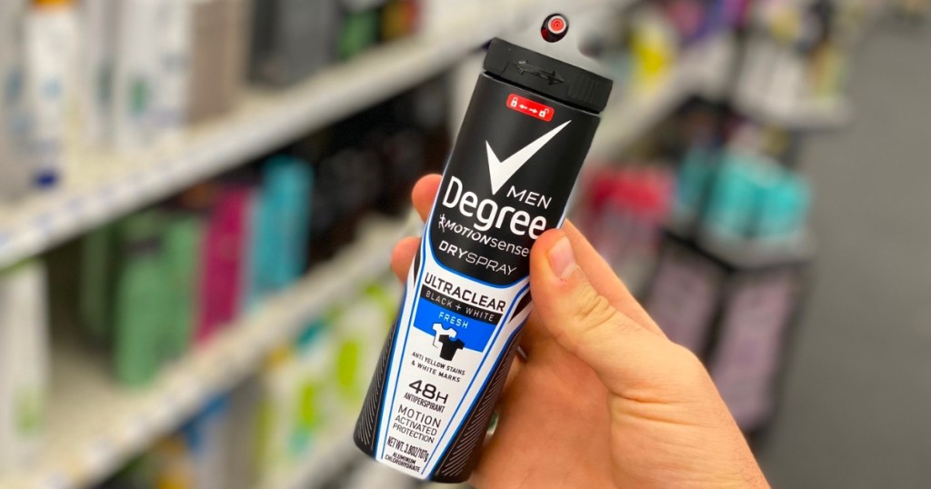 degree men's deodorant dry spray