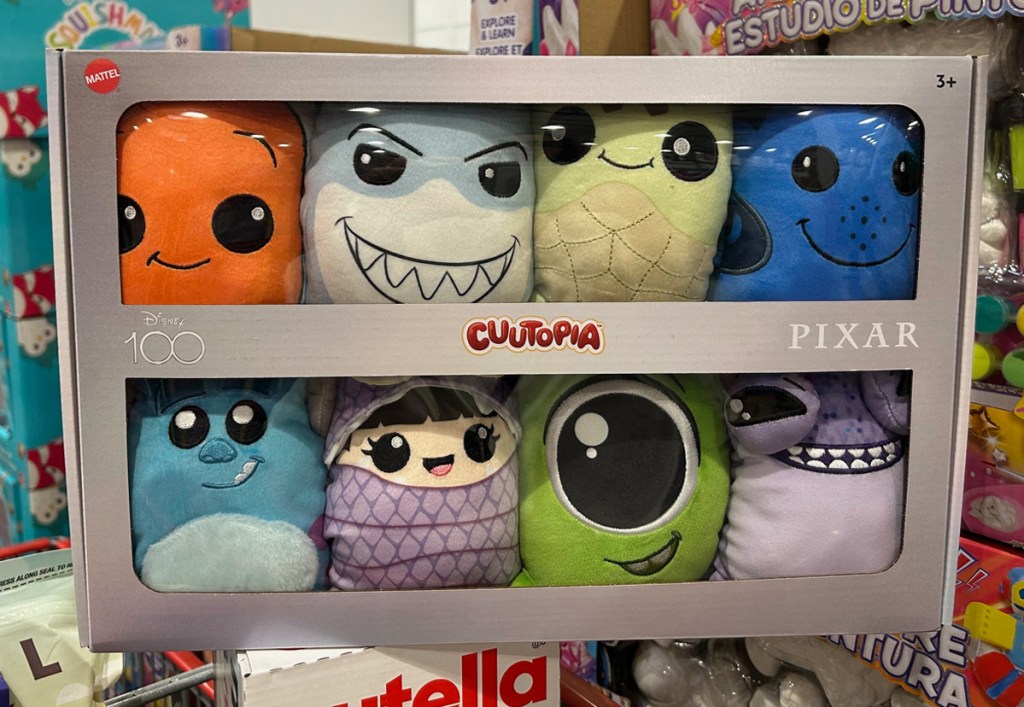 Disney-100-Cuutopia-Pixar-522-Plush-8-Pack Disney Cuutopia Plush 8-Pack فقط 23.99 دولارًا في كوستكو |  اختر من بين Marvel أو Pixar أو Star Wars!