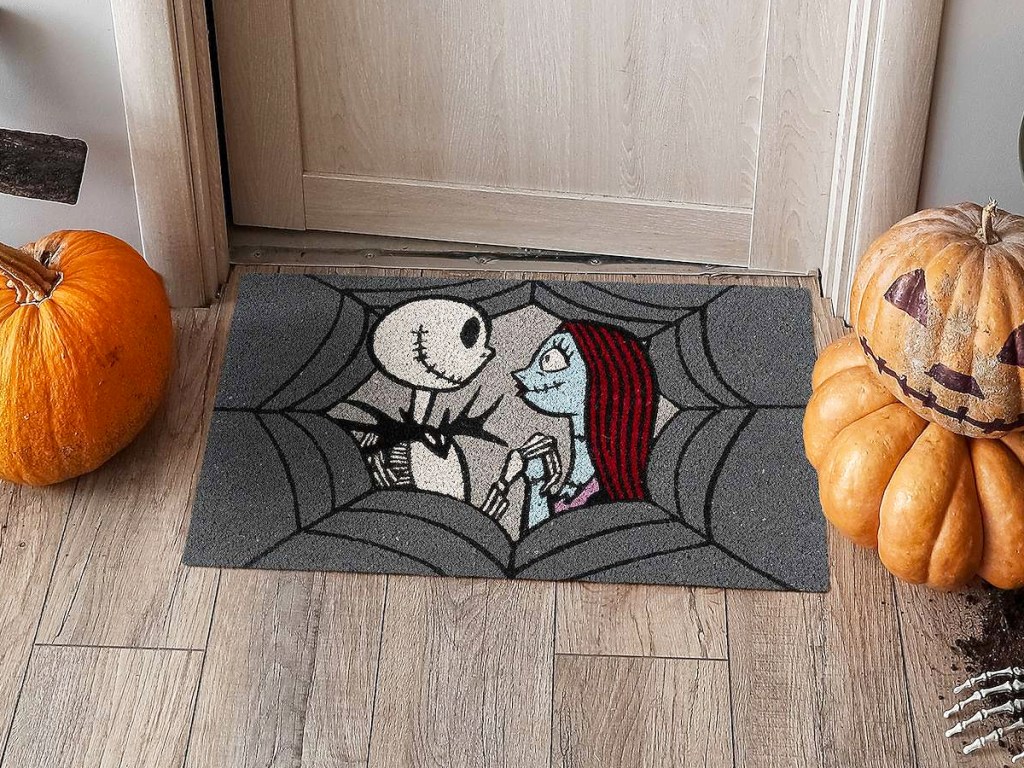The Nightmare Before Christmas Jack & Sally doormat