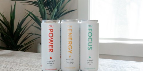 Tru Sparkling Water Drinks 4-Pack ONLY $4.99 Shipped | Energy, Sleep, Immunity & More