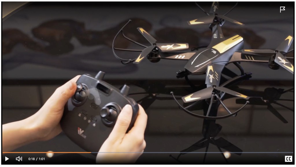 screenshot of video about drones
