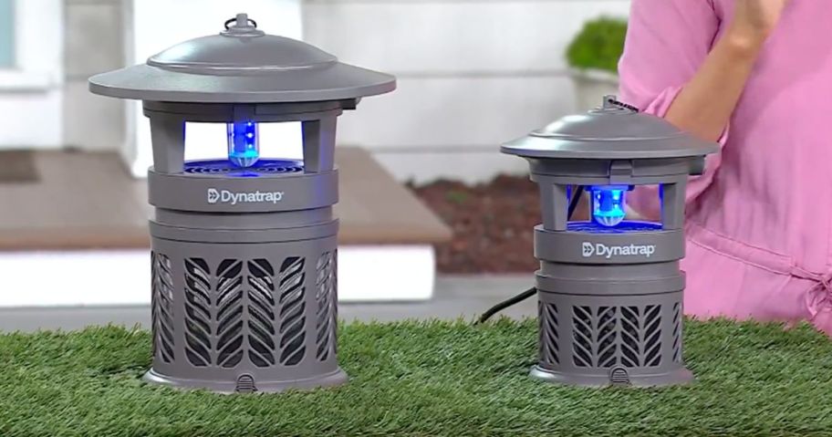 Two DynaTrap Bug Traps in the 1-Acre and 1/2-Acre Sizes