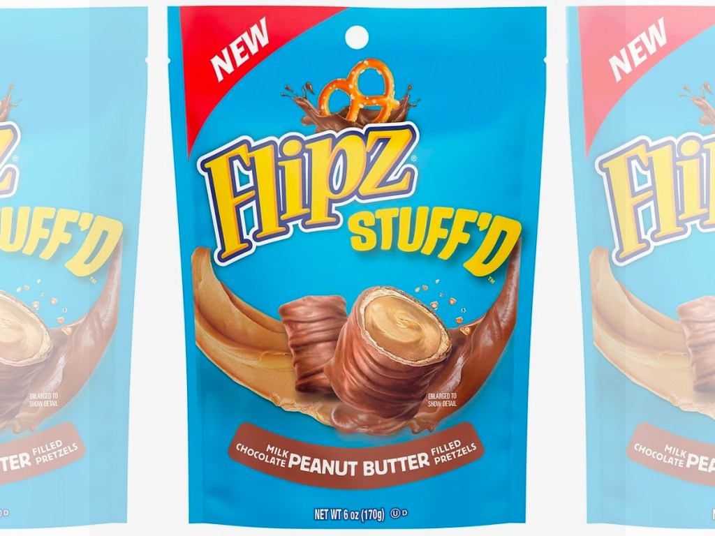 Flipz Stuff'd Chocolate Covered Peanut Butter Filled Pretzels 