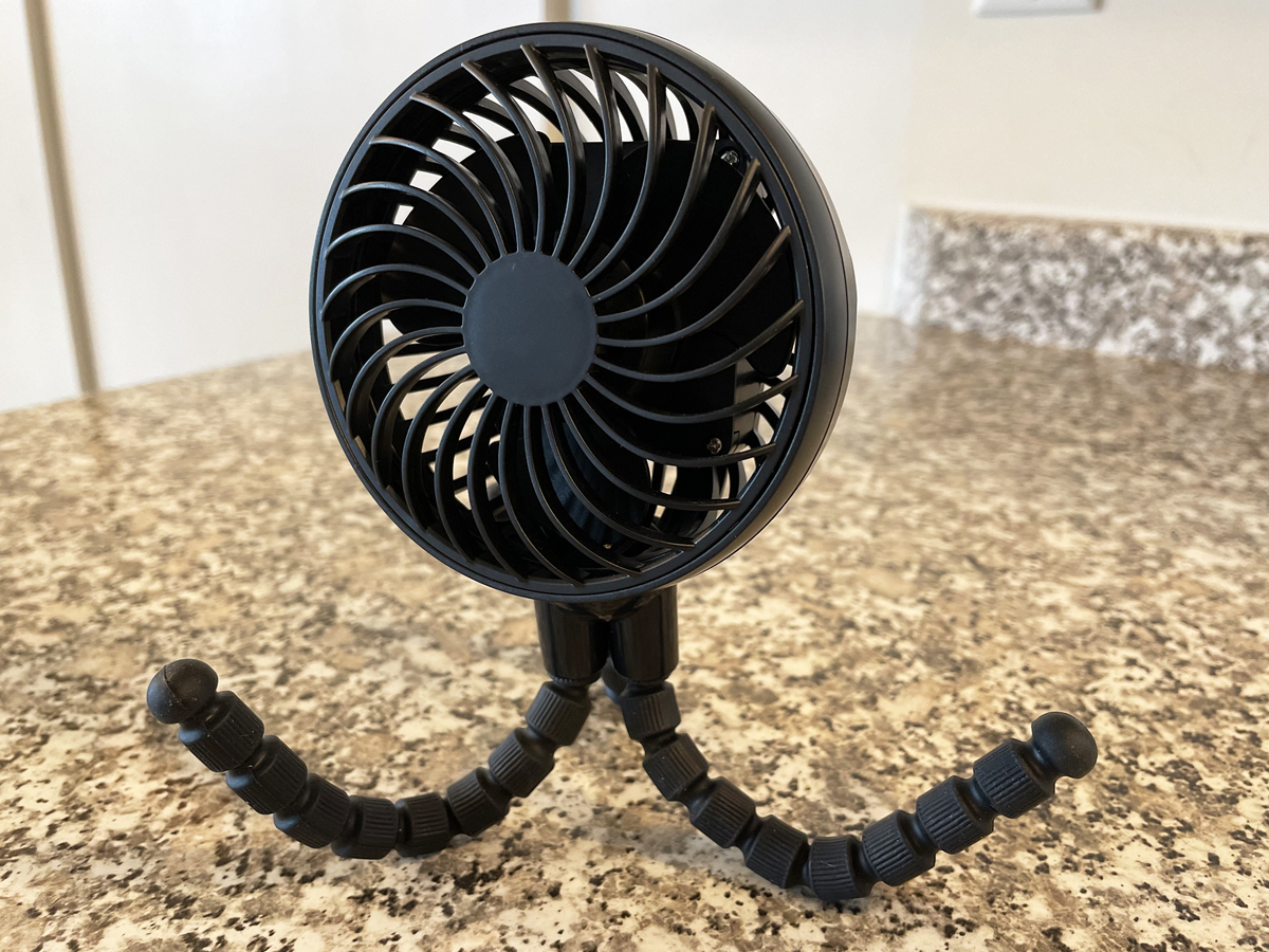 Portable Mini Fan w/ Adjustable Legs Only $10.99 on Amazon (Perfect for Strollers, Desks & More)
