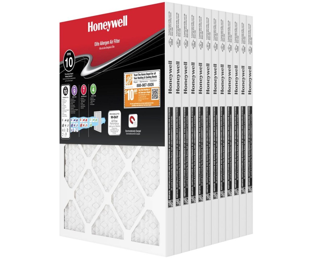 12 pack of replacement honeywell air filters
