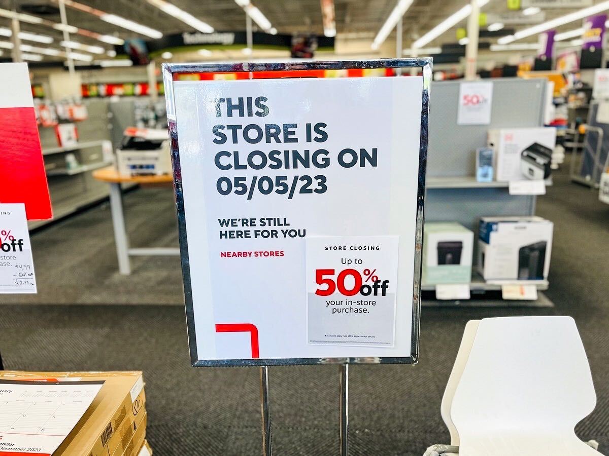 Staples and Office Depot Are Closing Locations, Starting Today