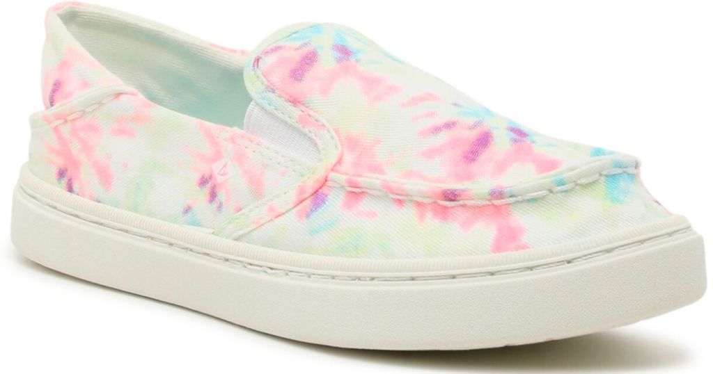 Kids’ Sperry Salty Slip-On Sneaker in Multicolor Tie-Dye Print