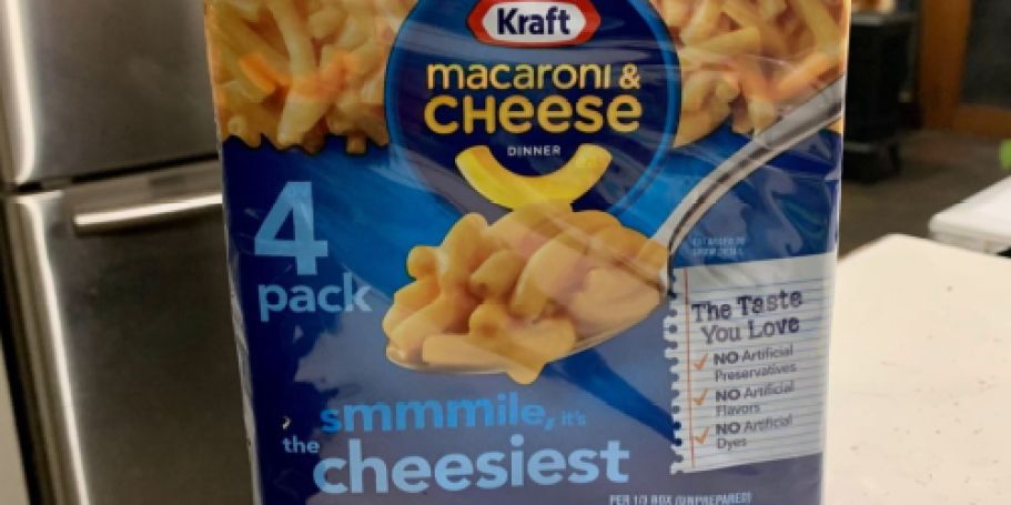 Kraft Mac & Cheese 4-Pack Only $3.21 Shipped on Amazon (Just 80¢ Each)