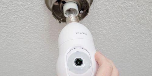 Wireless Smart Light Bulb Security Camera Only $18.66 Shipped on Amazon | Over 7K 5-Star Reviews!