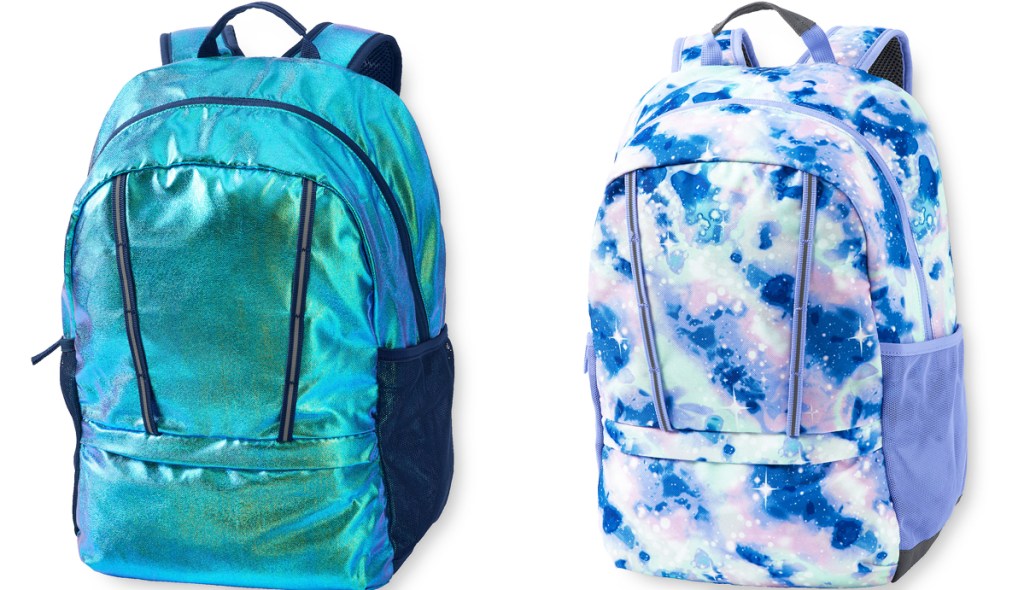 two blue lands end backpacks