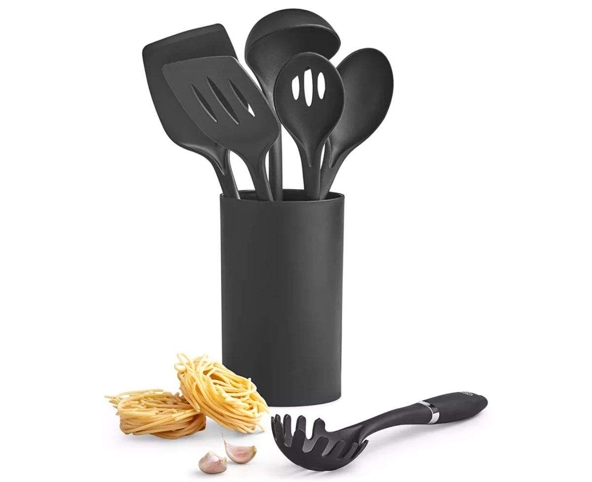 Martha Stewart Küchenhandtuch-Set – 6-teilig, Waffel- Und Streifen-Design, 40,6 X 71,1 Cm, 100 % Baumwolle