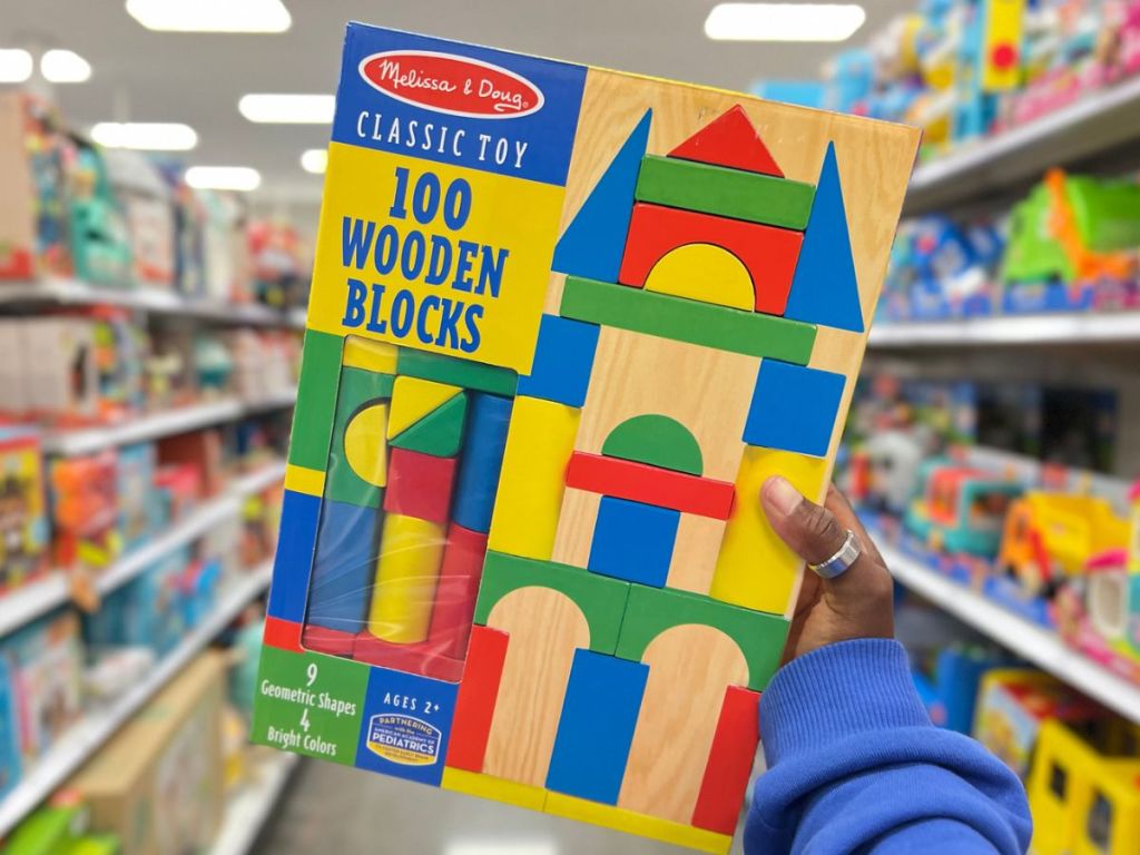 Melissa & Doug 100 wooden blocks