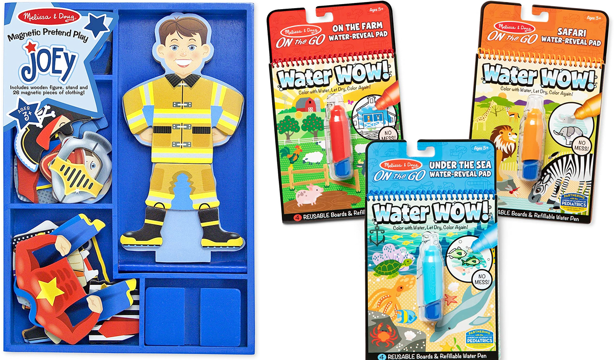 Melissa & Doug On The Go Water Wow! Libro Da Colorare 6 Pezzi Veicoli: Viaggio E Giochi Creativi - 3
