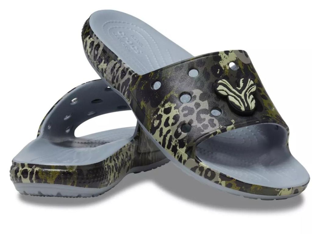 Mickey Mouse Icon Animal Prints Slides for Adults by Crocs