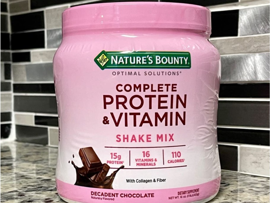 TWO Nature’s Bounty Protein & Vitamin Shake Mix Canisters $24 Shipped on Amazon ($12 Each)