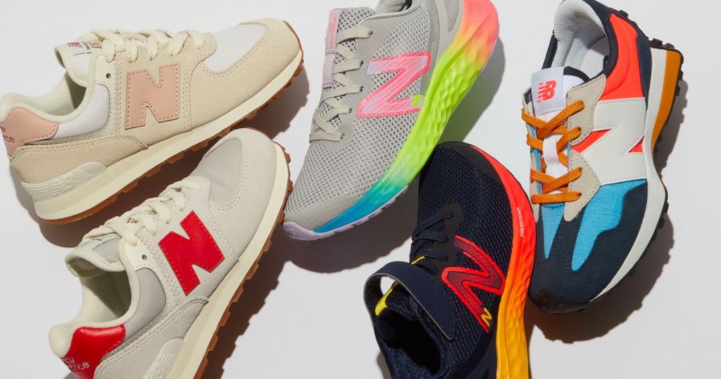 New balance kids' shoes selection