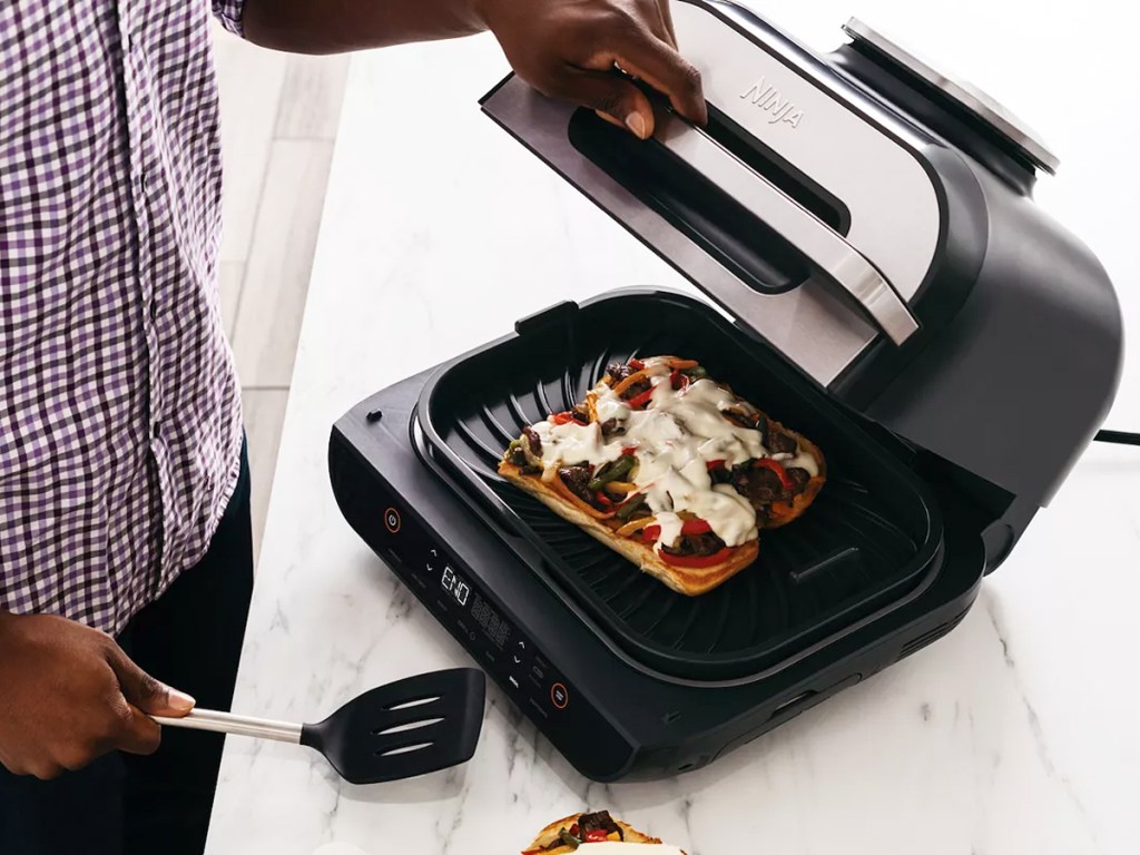 broiling open-faced sandwich on ninja foodi
