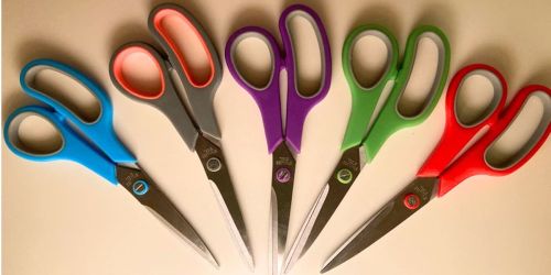 Multipurpose Scissors 5-Pack Only $6.99 on Amazon | GREAT for Sewing & Crafting