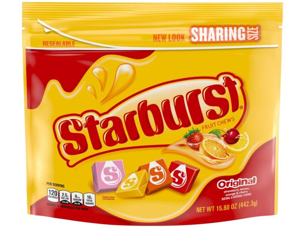 Large bag of Starbursts