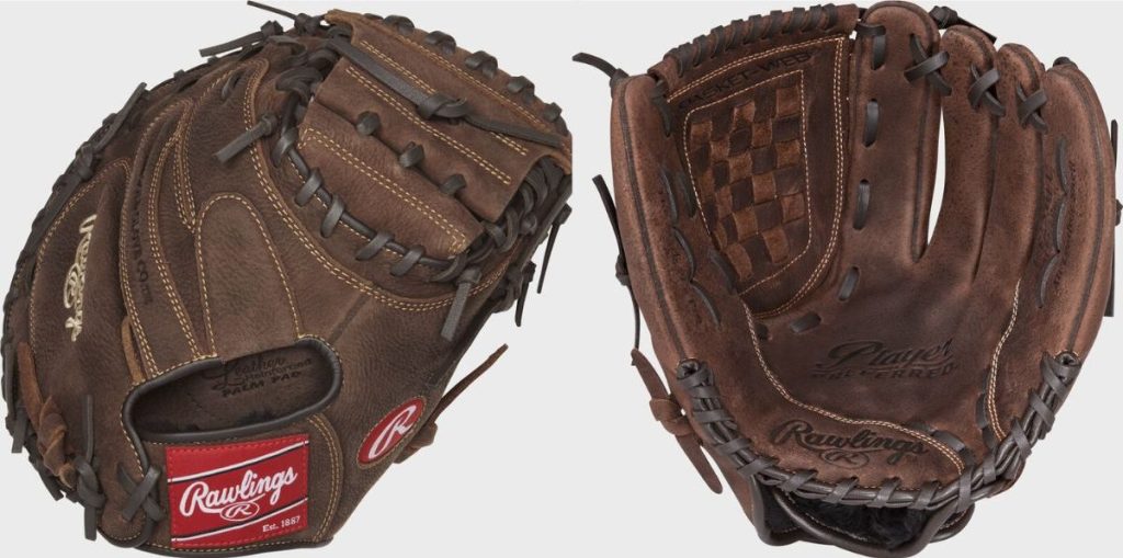 two Rawlings baseball gloves