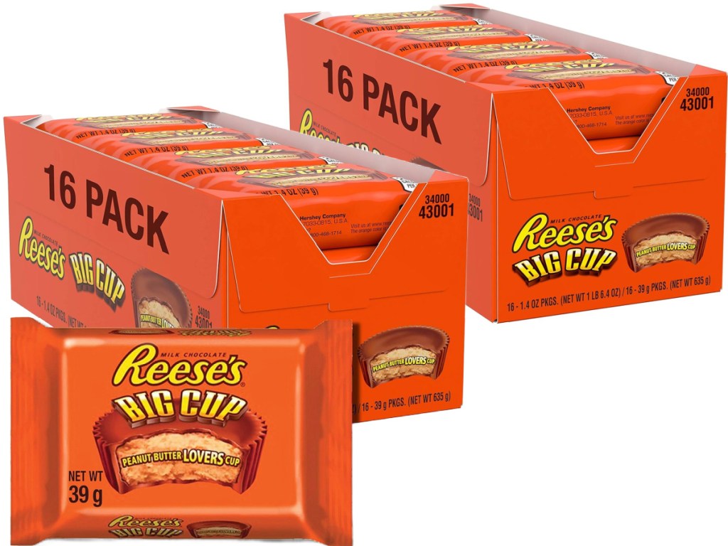 2 boxes of Reese's Big Cups