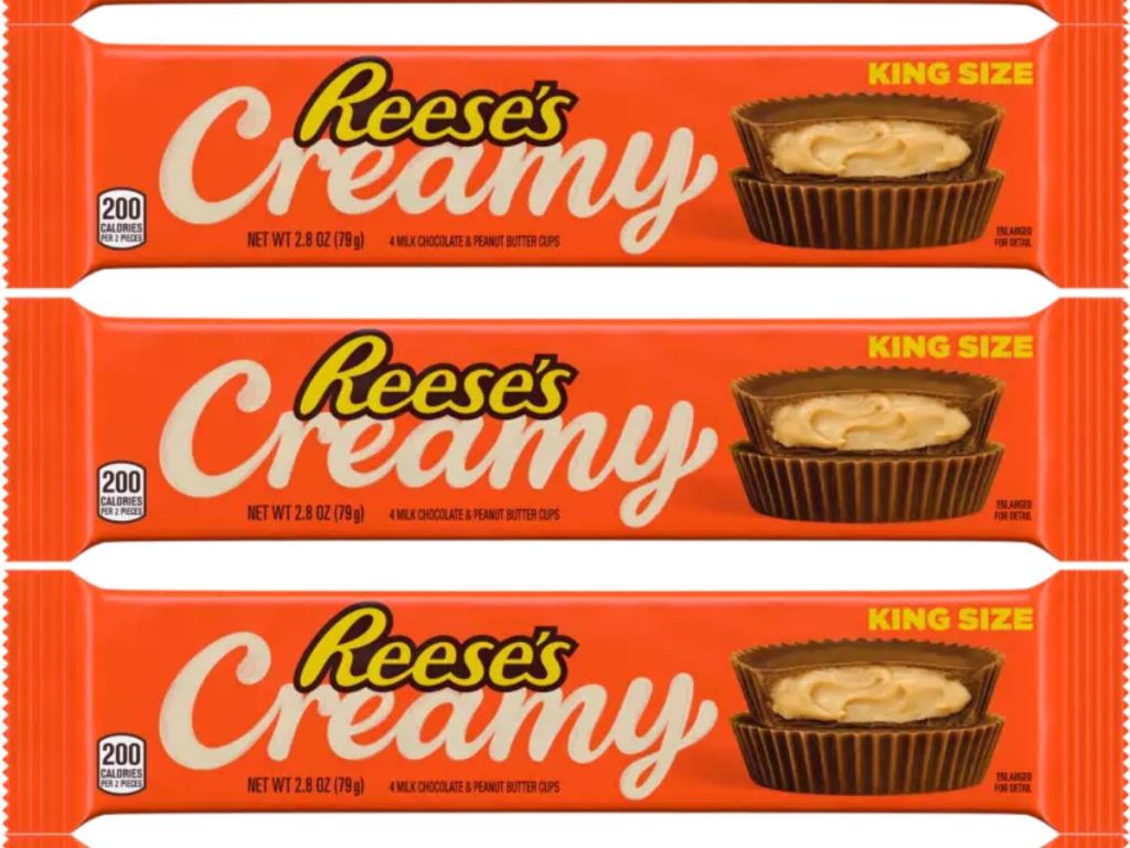 King Size Packs of Reese's Creamy Peanut Butter Cups