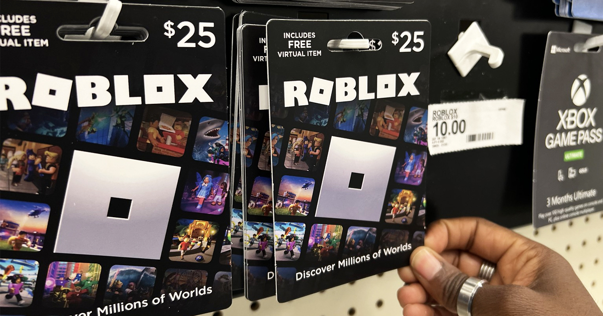 40% off roblox gift cards on the target app today only! : roblox