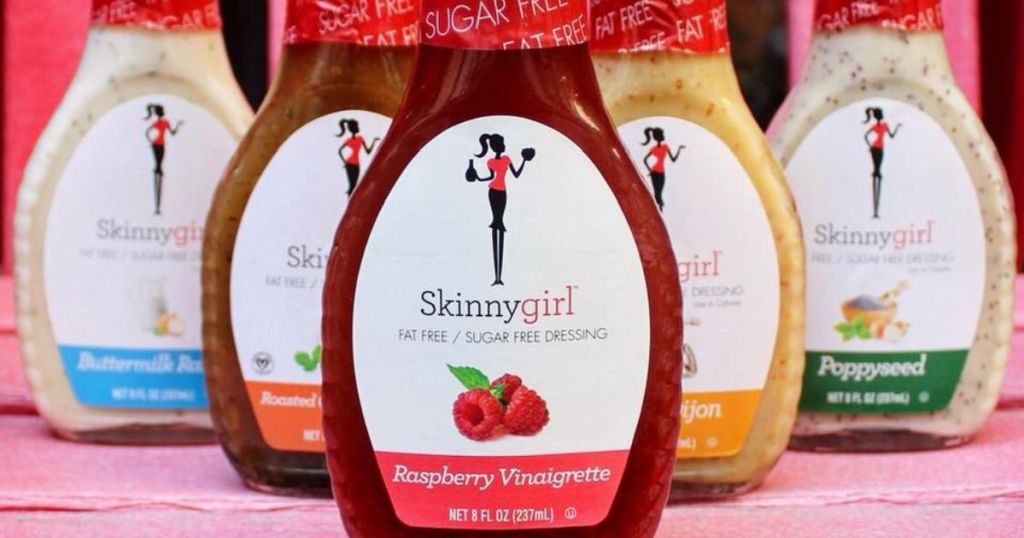 Skinnygirl Salad Dressings on a chair