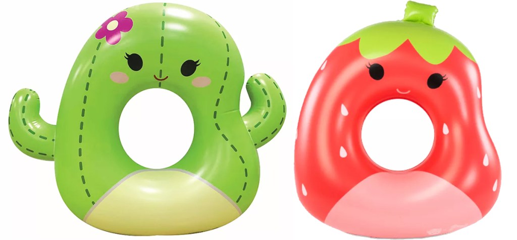 cactus and strawberry Squishmallows Pool Floats