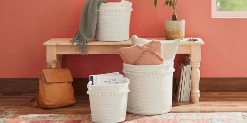 Up to 80% Off Home Depot Storage Baskets + Free Shipping | Sets Under $20