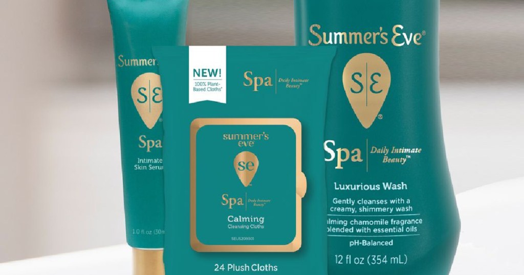 Summers eve spa collection on display