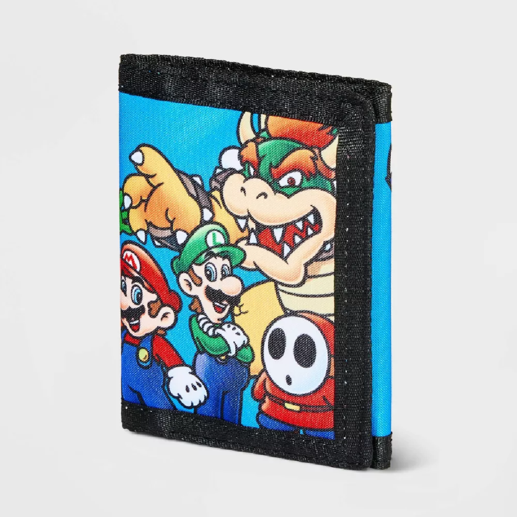 A super mario wallet from Target that was made for fans of the franchise