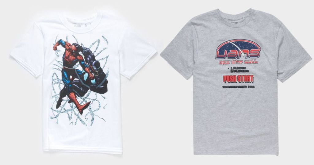 Spiderman and Venom Boys Tshirts, Vans Boys Tshirt from Tillys