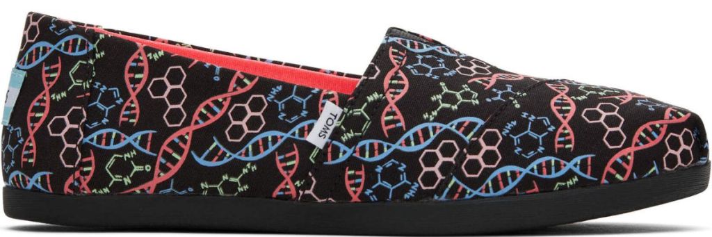 TOMS shoe with colorful design