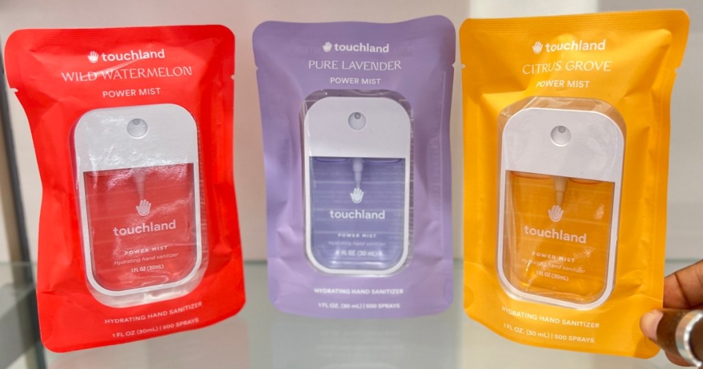 touchland power mist hand sanitizers in store
