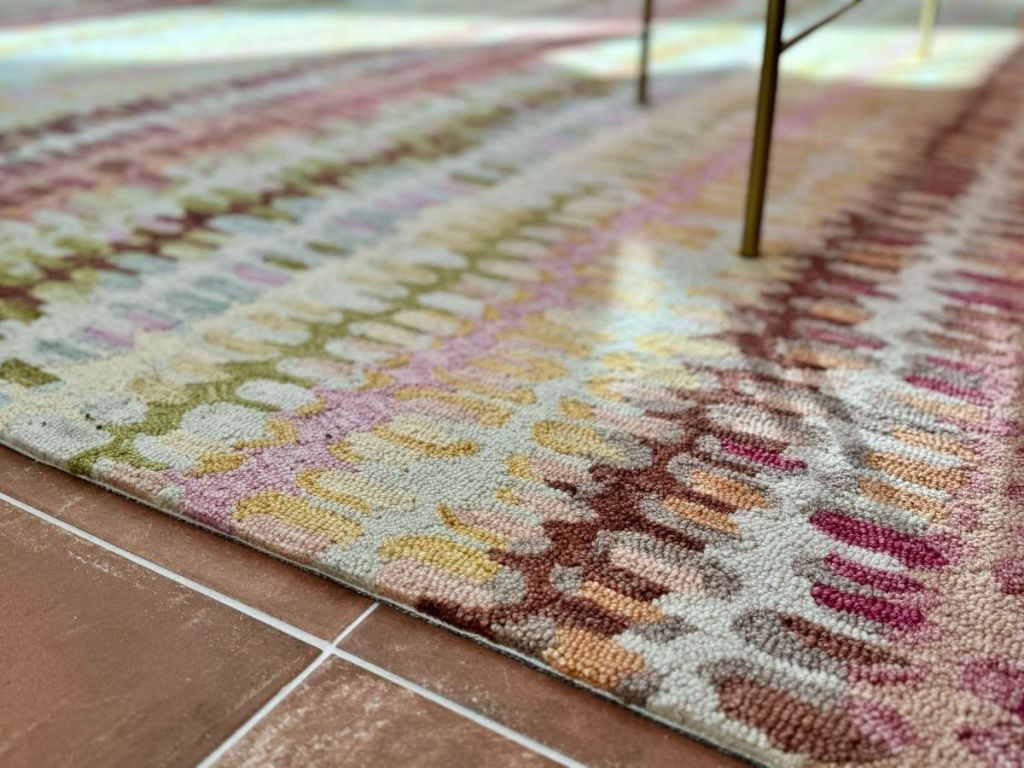 A colorful Wayfair rug
