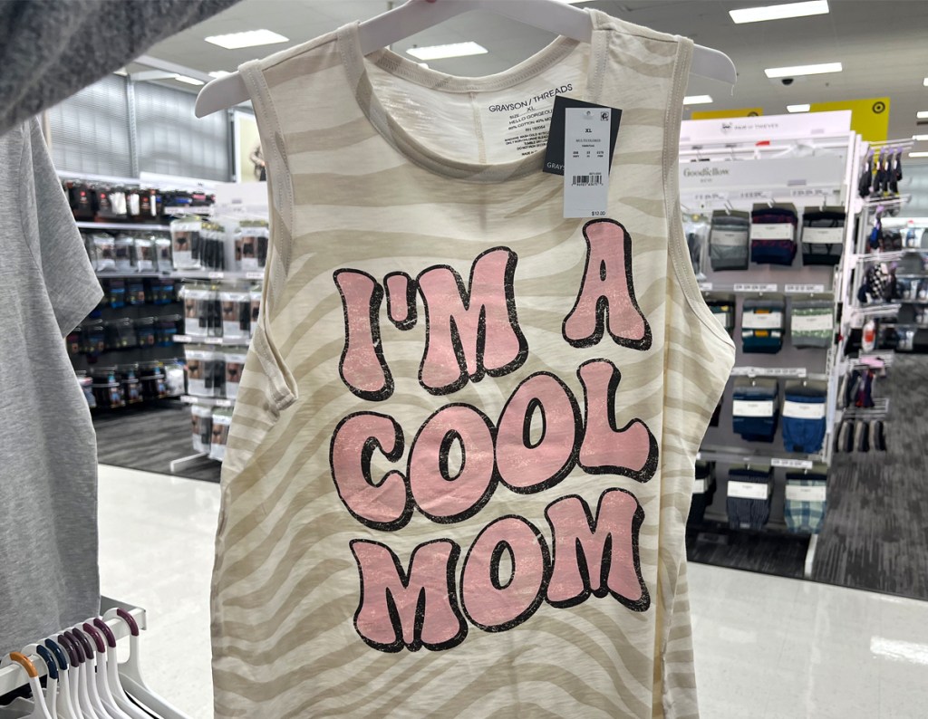 Women's Im a Cool Mom Graphic Tank Top In Target Store