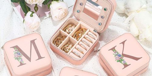 Personalized Travel Jewelry Case Only $11.99 on Amazon | Great Mother’s Day Gift Idea