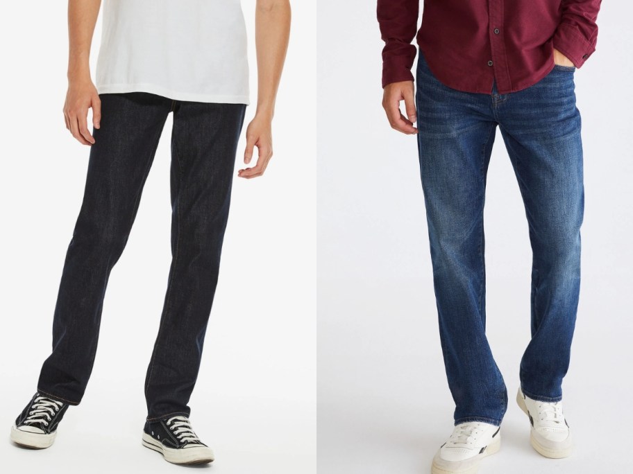 men wearing jeans and tops