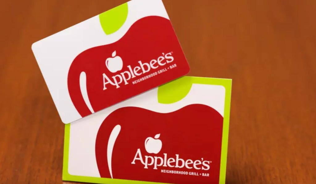 two applebees gift cards