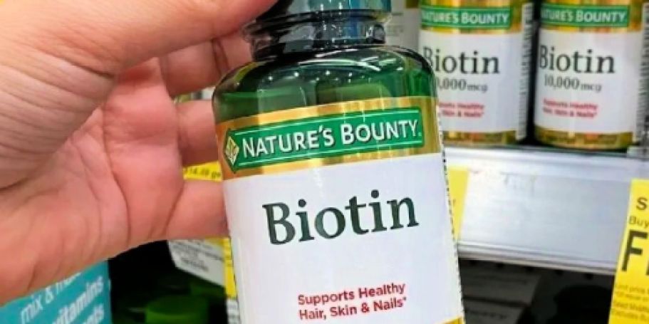 Up to 65% Off Nature’s Bounty Vitamins on Amazon | Biotin 120-Count Just $6 Shipped (Reg. $20)