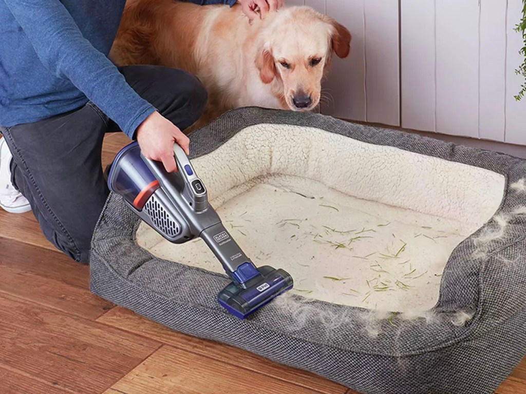 black and decker dustbuster cleaning dog bed